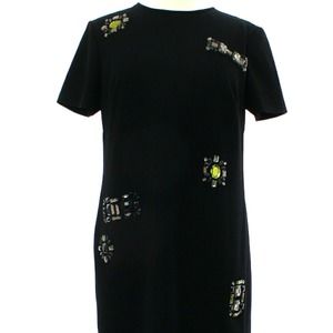 Trina Turk black designer cocktail dress, size 4, NWT!